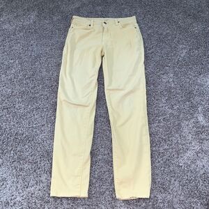 Blue Essence‎ Size 2 Yellow Jeans Cotton Made In USA Skinny Jean